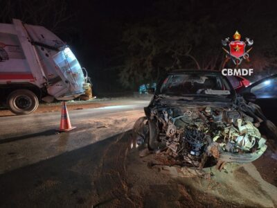 Acidente em Sobradinho: colisão deixa uma ferida na Rota do Cavalo