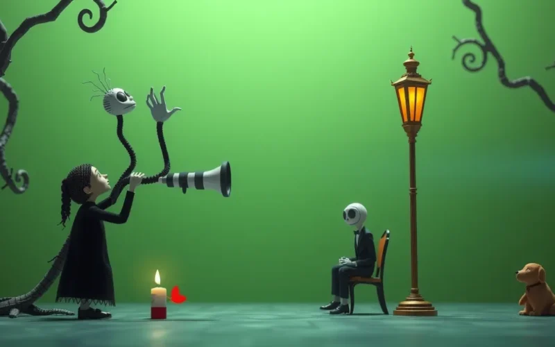 Como a série Wandinha se conecta ao universo de Tim Burton